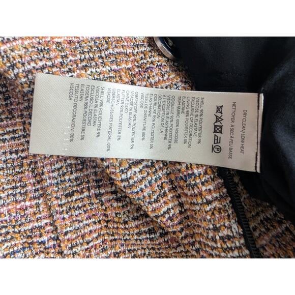 NWT Maeve The Colette Cropped Wide-Leg Pants Tweed Edition Sz 30P Pink #8E506 - Picture 11 of 12